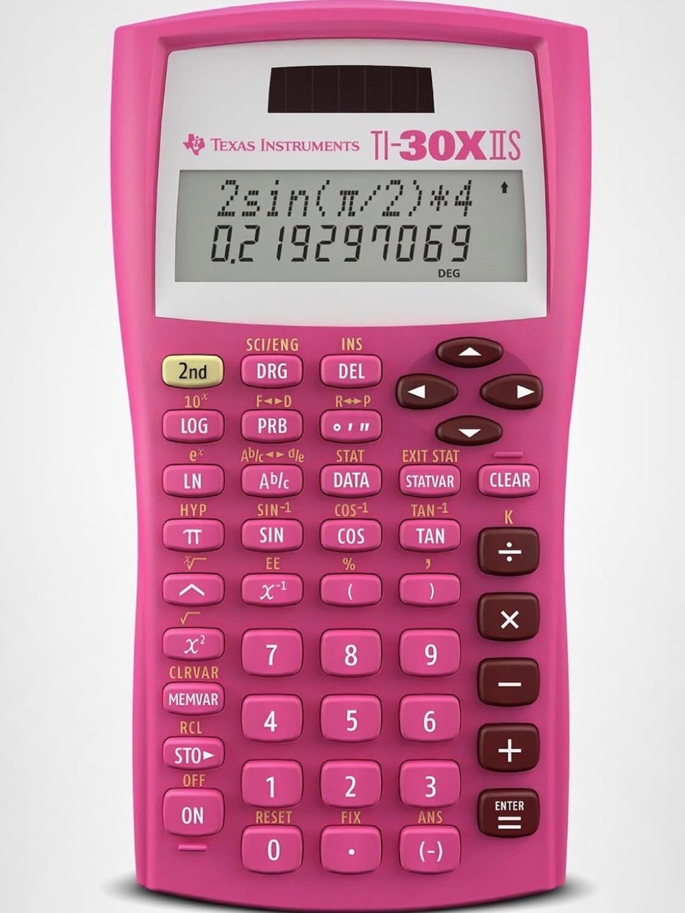 Texas Instruments Pink Scientific Calculator TI-30X IIS